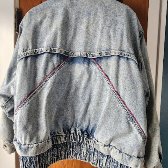 Vintage Jackets & Coats Vintage Mens Acid Wash Bomber Jacket Poshmark